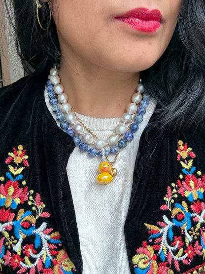 Quack Quack Joy Puddle Necklace
