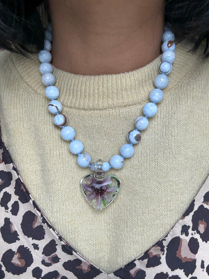 Love You After Dark Bark Necklace - One Of A Kind