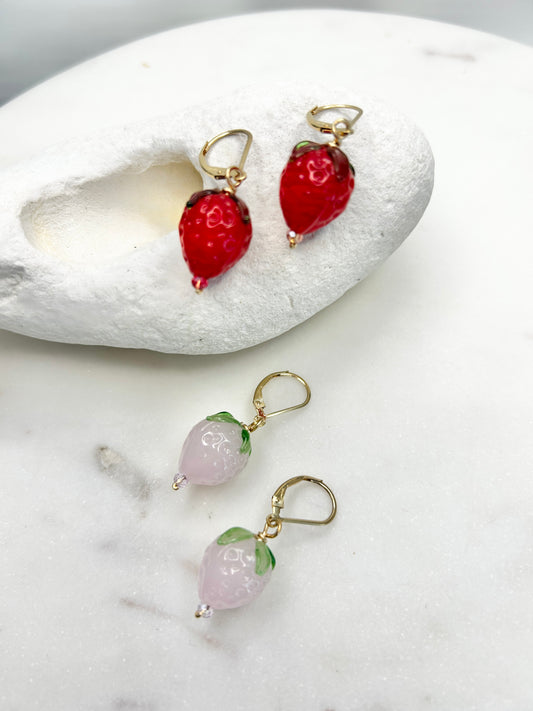 Fruit Drops Earring Strawberry