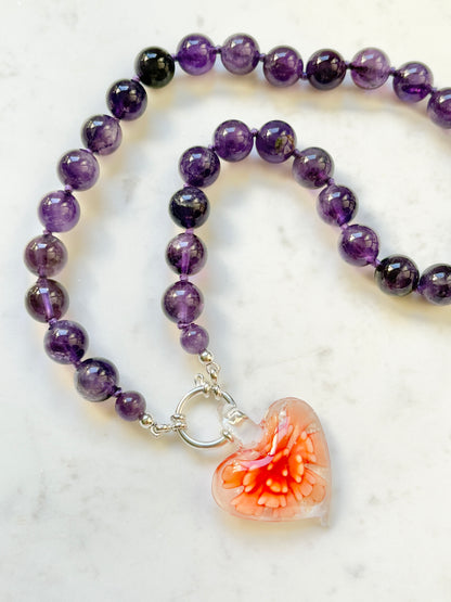 Heart In Bloom Pendant - One Of A Kind