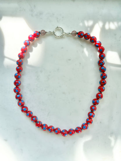 Scarlet Polka Love Bold Necklace - Limited