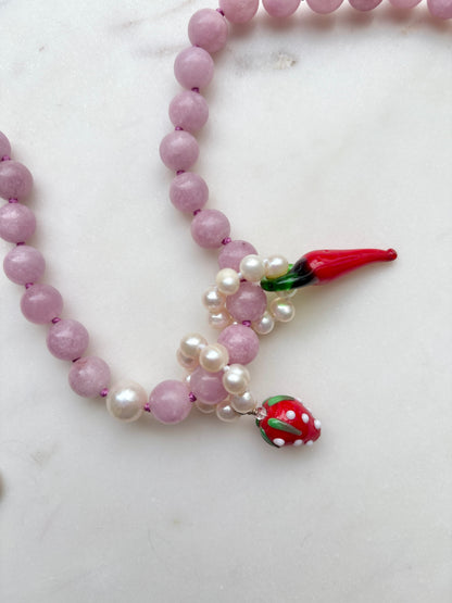 Kunzite O’Clock Necklace