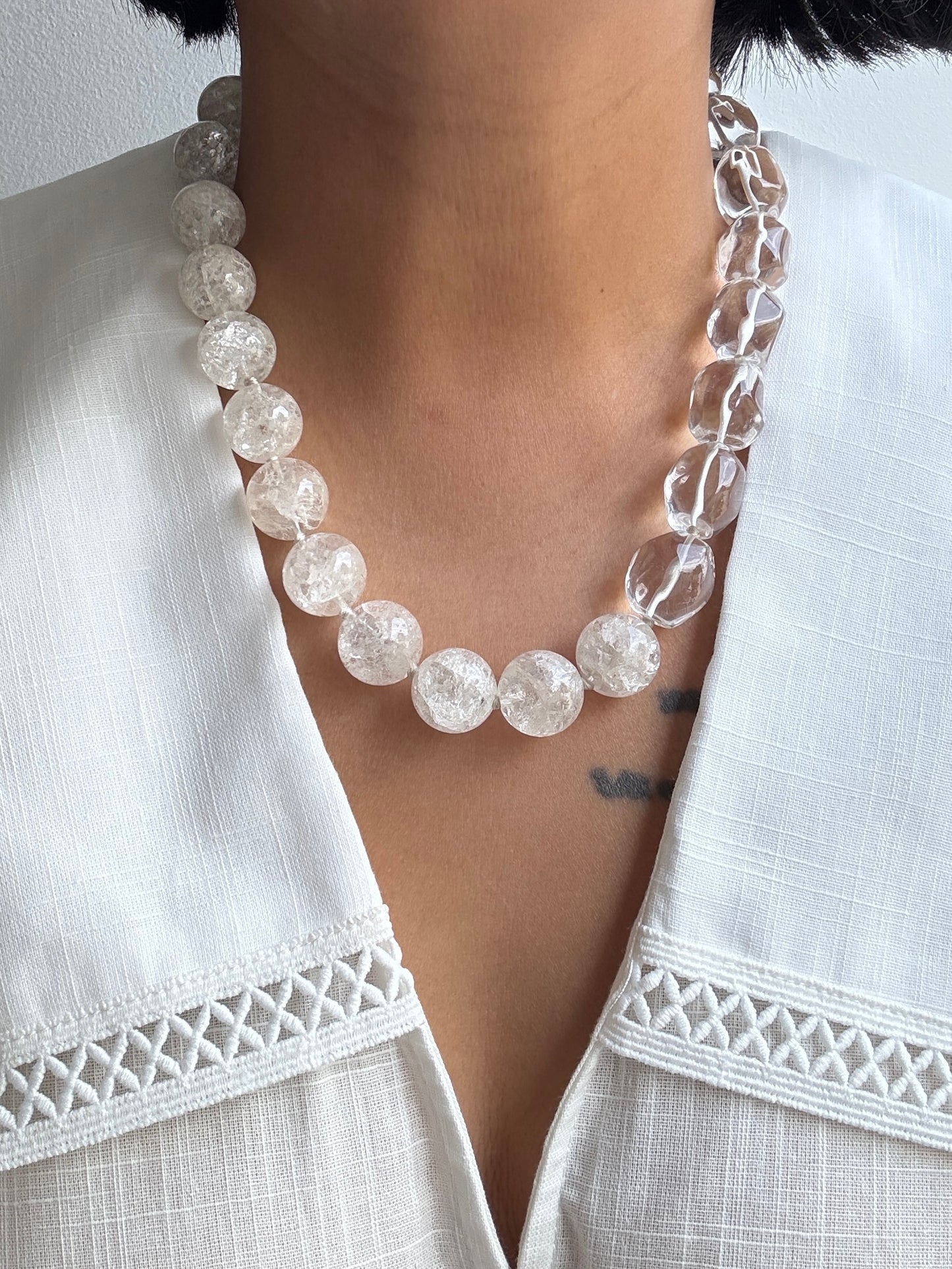 Cracked Pebble Bold Necklace - One Of A Kind