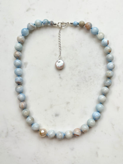 Persian Gulf Chalcedony O’Clock Necklace