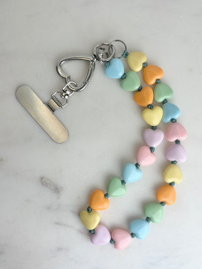 Rainbow Love Phone Chain