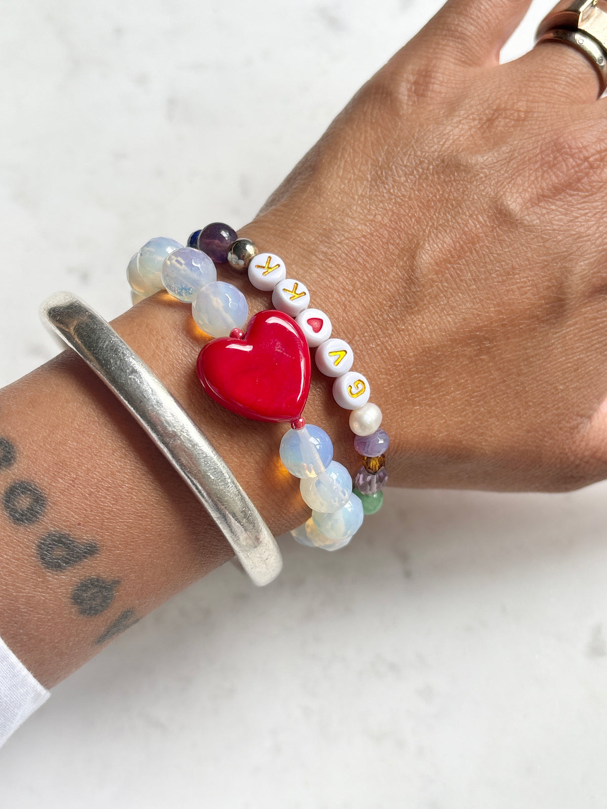 Groovy Heart Bracelet