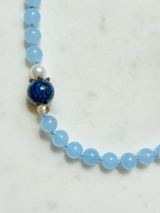 Blueberry Fruit Loops Necklace