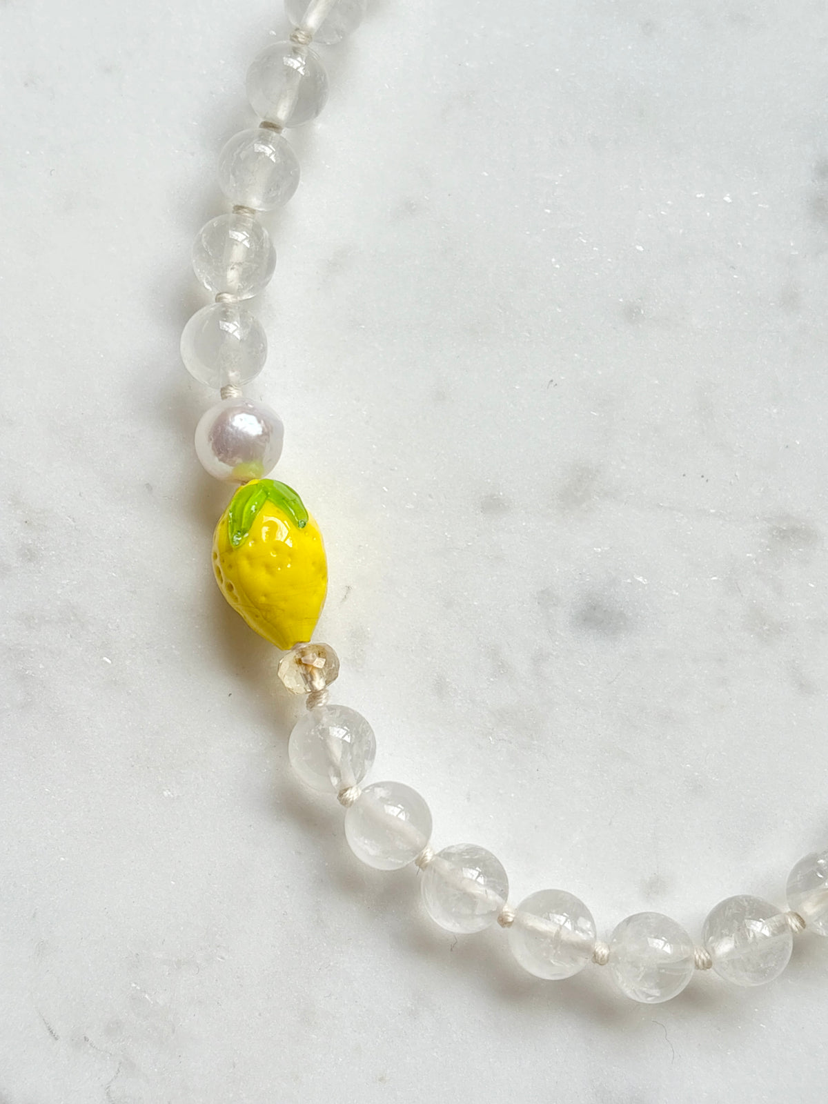 Lemon Fruit Loops Necklace - Limited