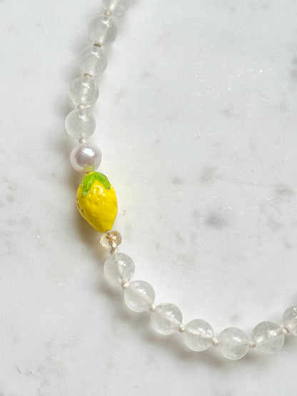 Lemon Fruit Loops Necklace - Limited