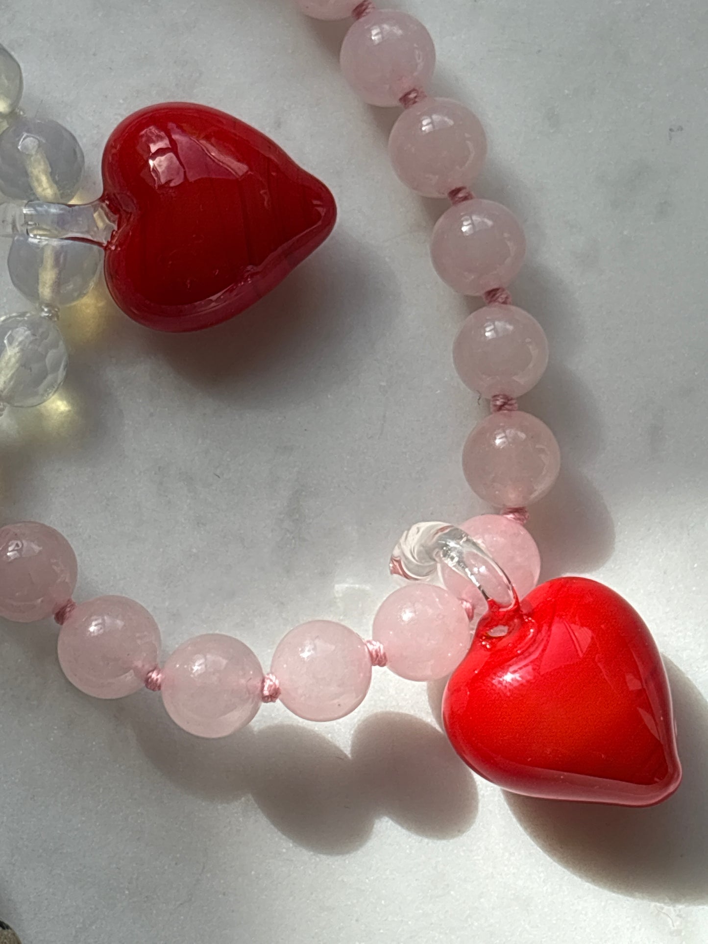 Groovy Heart Blush Necklace - Limited