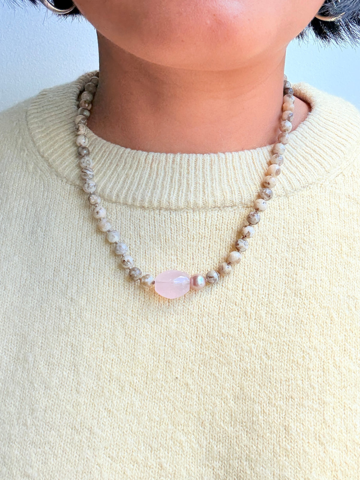 Pebble Pop Rose Necklace - Limited