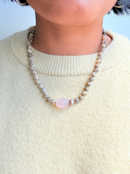 Pebble Pop Rose Necklace - Limited