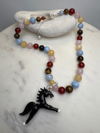 Wild Horse Midnight Necklace