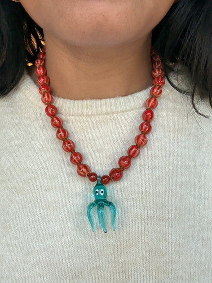Little Sucker Aqua Necklace