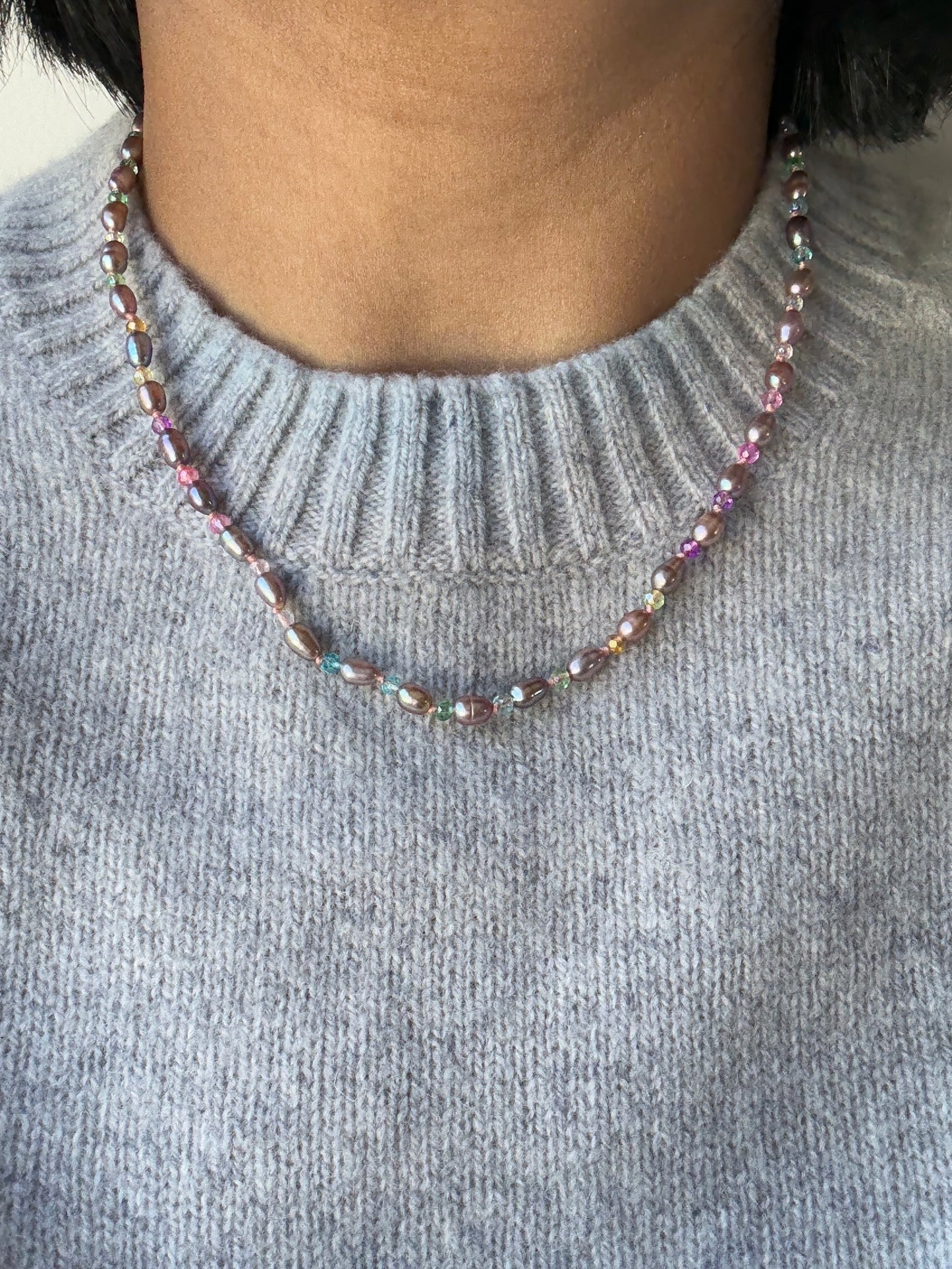 Rainbow Sprinkles Delight Mini Necklace