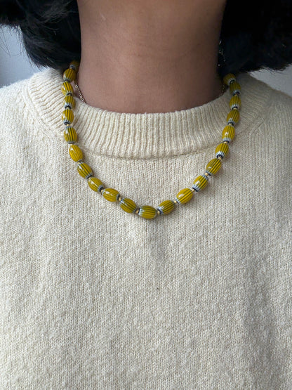 Mustard MF Bold Necklace - Limited