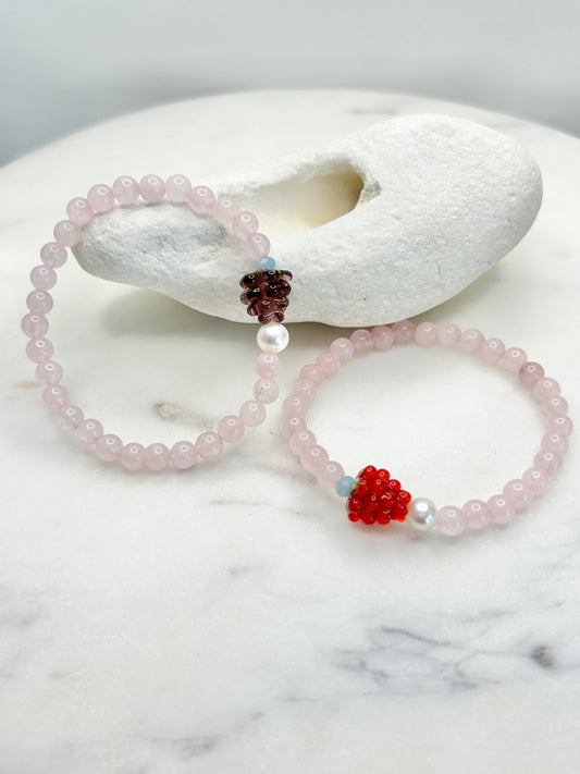 Raspberry Fruit Loops Bracelet