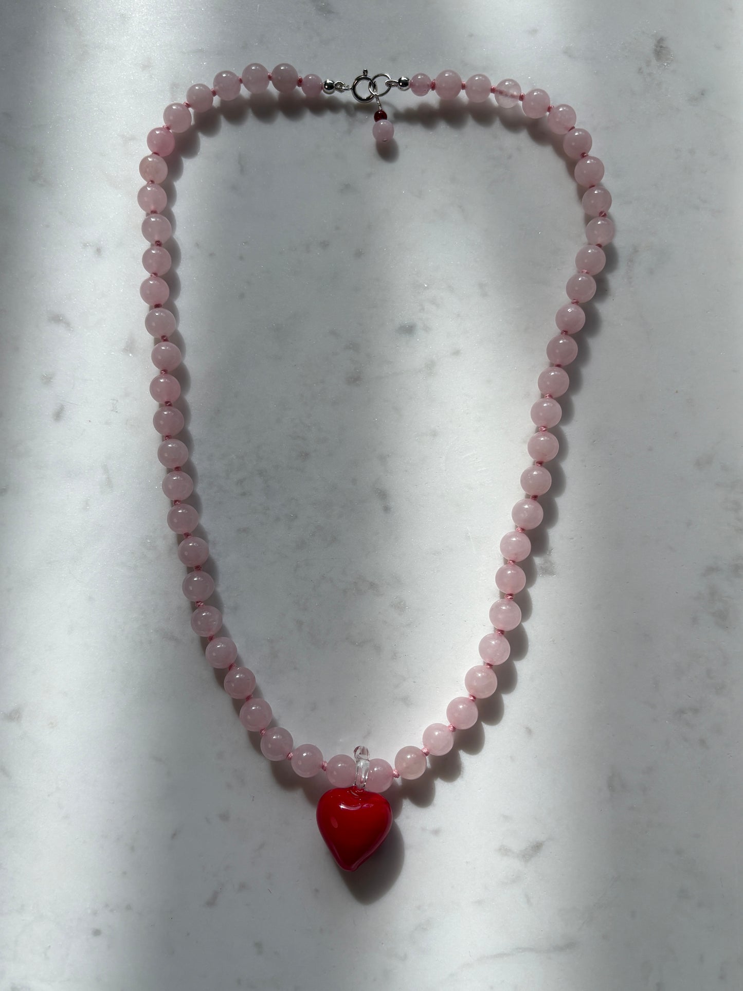 Groovy Heart Blush Necklace - Limited