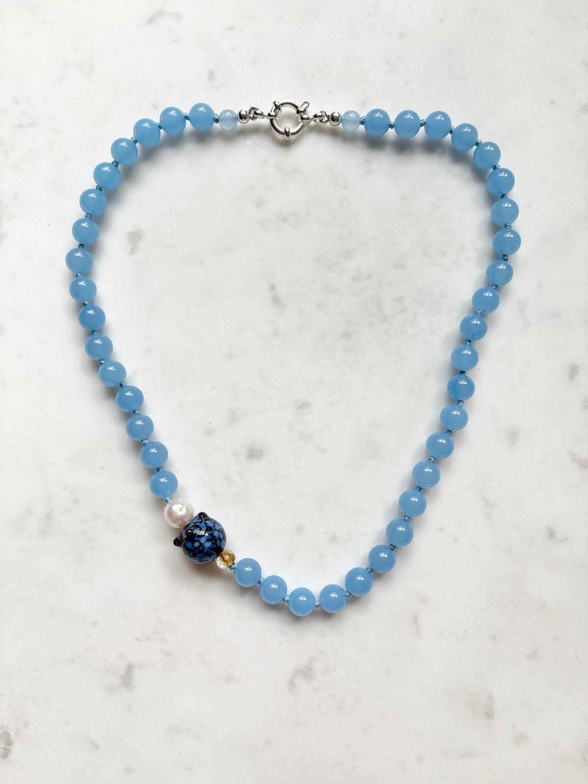 Blueberry Fruit Loops Necklace