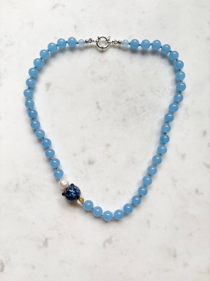 Blueberry Fruit Loops Necklace