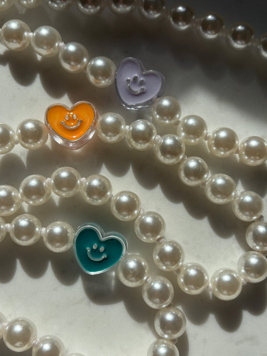 Smiley Pearl Phone Chain - Limited