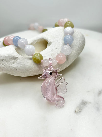 Sassy Sea Stead Pastel Rainbow Necklace