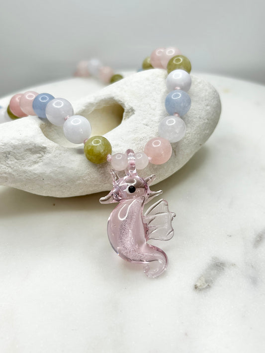 Sassy Sea Stead Pastel Rainbow Necklace