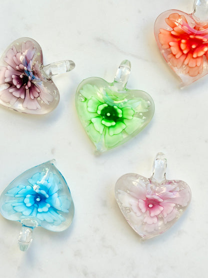 Heart In Bloom Pendant - One Of A Kind
