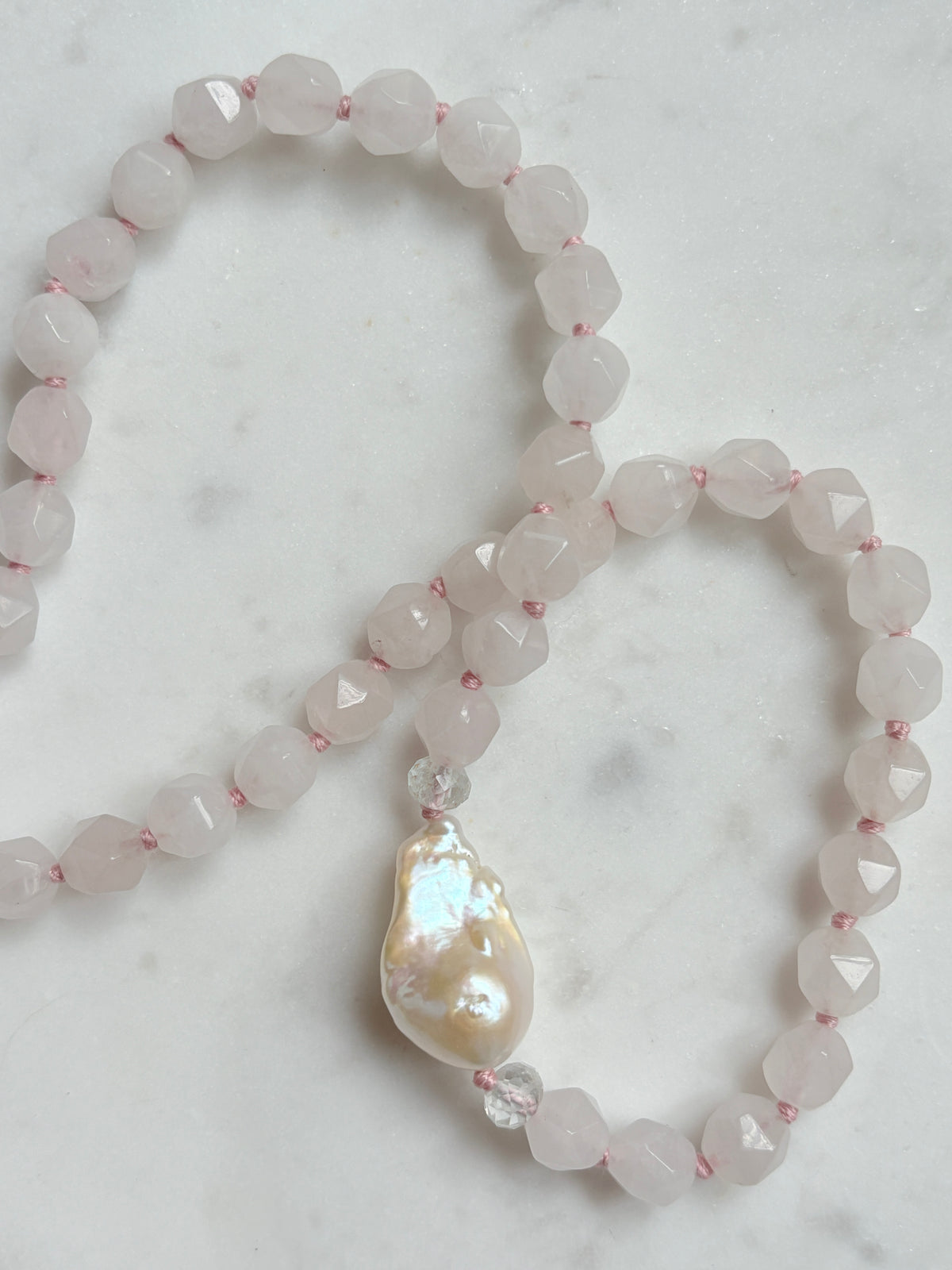 Star Cut Embrace Rose Necklace - Limited