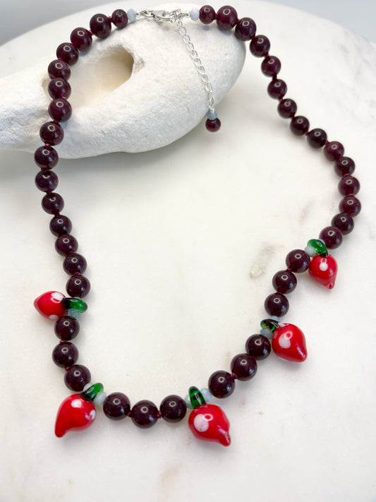 Strawberry Jammin' Necklace