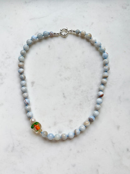 Persimmon Fruit Loops Necklace