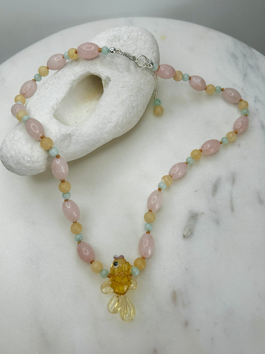 Pastel Splash & Dash Sunrise Necklace