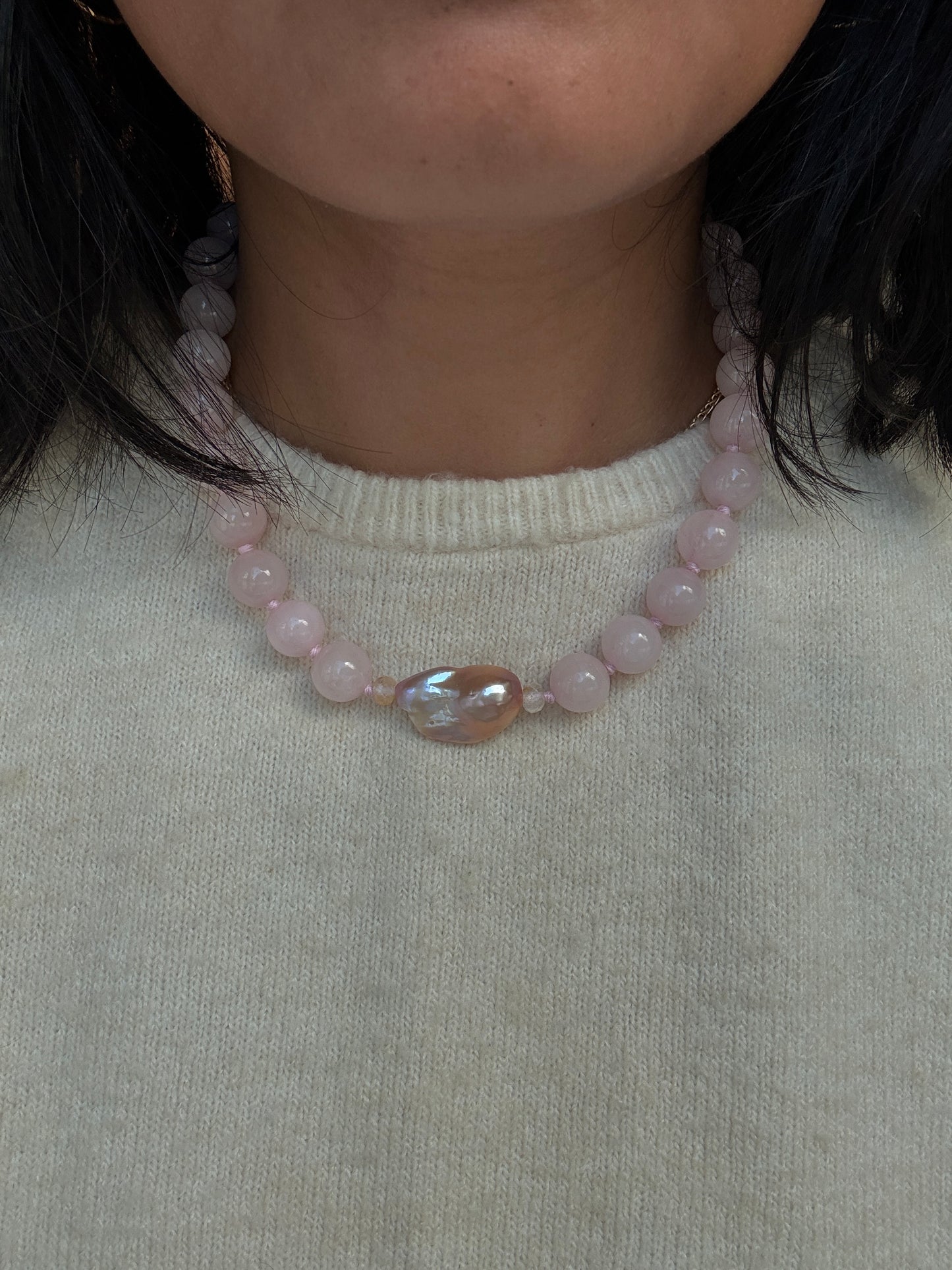 Baroque Embrace Deluxe Rose Necklace