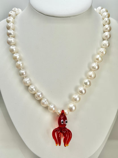 Madam Kraken Coral Necklace - One of a kind