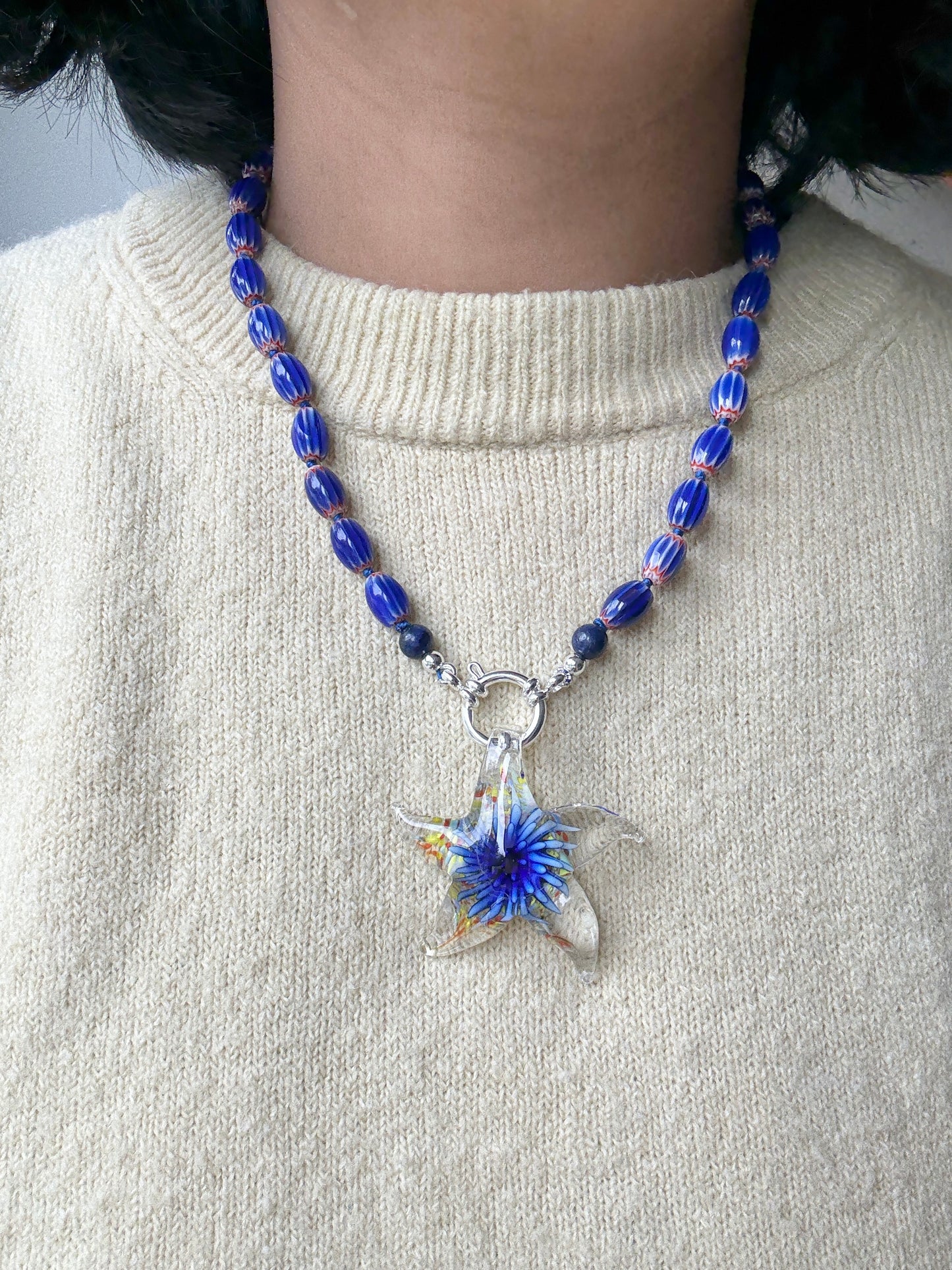 Celestial Star Burst Abyss Necklace - One of A Kind