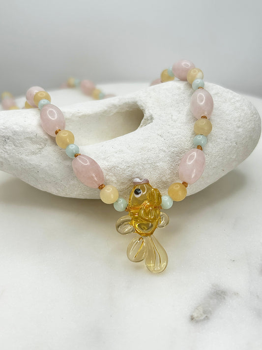 Pastel Splash & Dash Sunrise Necklace