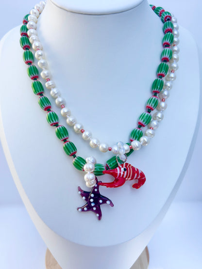 Sea Starlet Seafoam Necklace - One Of A Kind