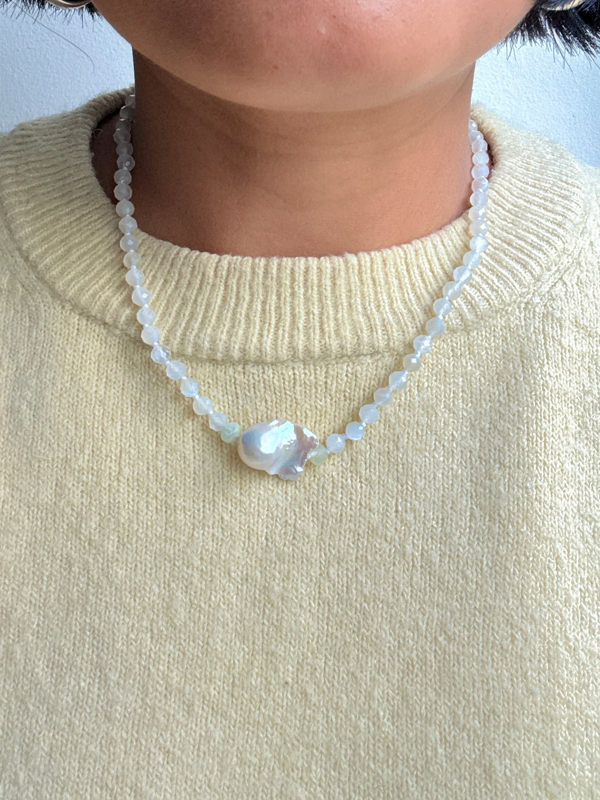 Facets Embrace Moonstone Necklace - Limited