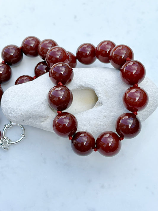 Cinnamon Bold Deluxe Necklace - One Of A Kind