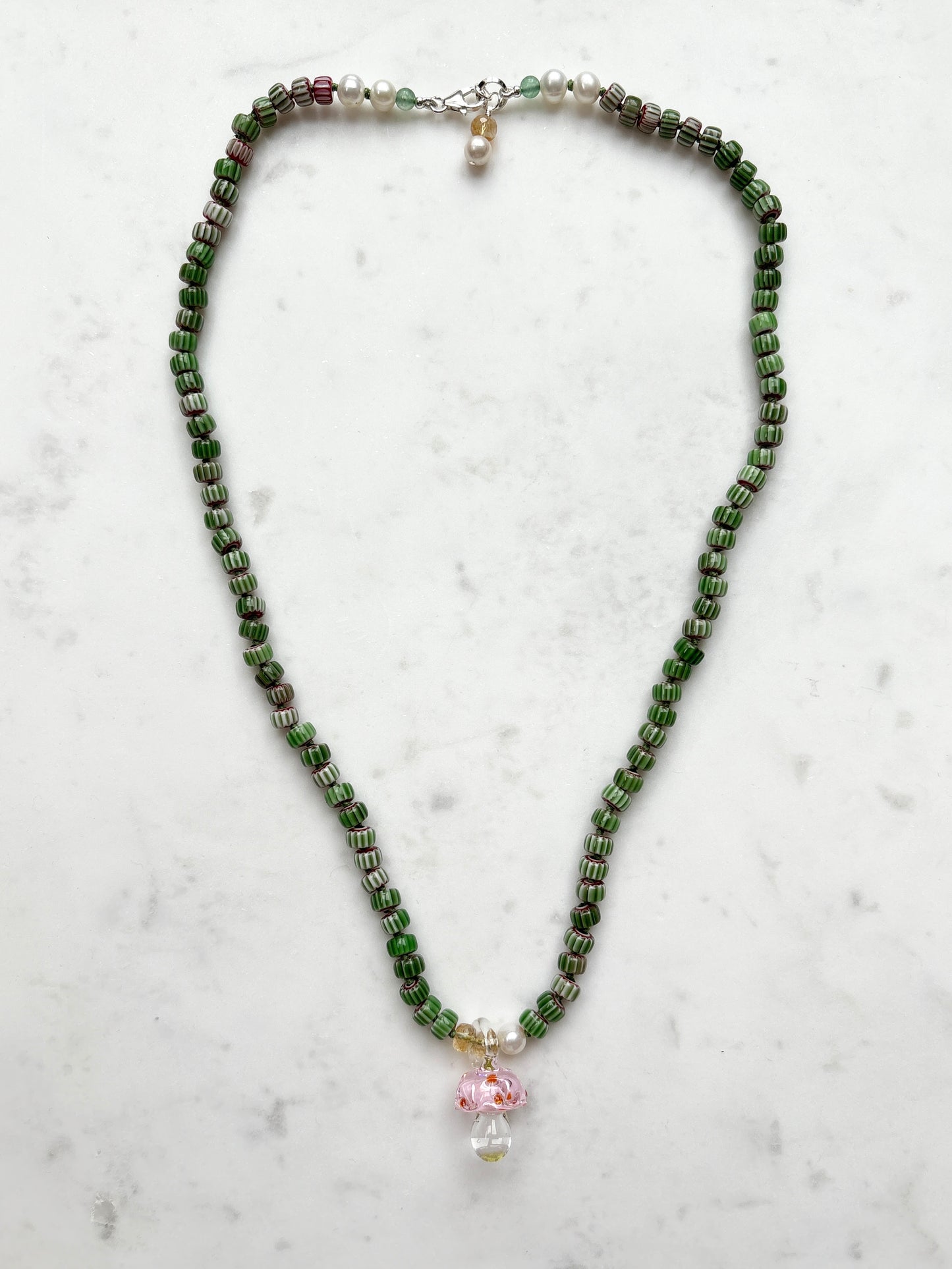 NEW Shroom Bloom Leaf Necklace