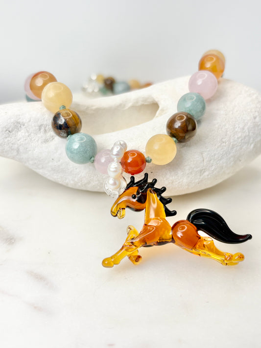 Wild Horse Chestnut Necklace
