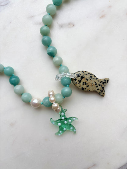 Amazonite O’Clock Necklace