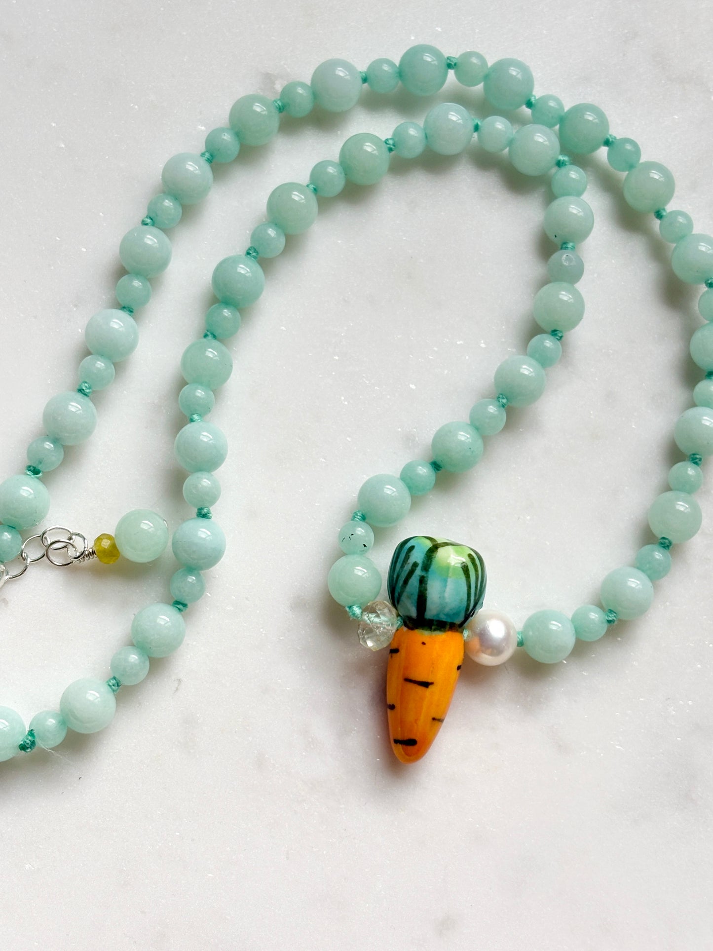 Plucked Carrot  Necklace