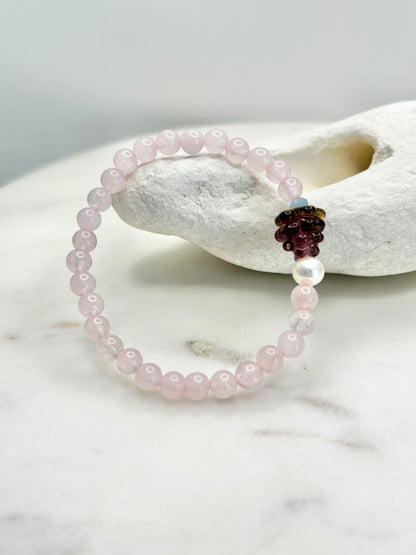 Raspberry Fruit Loops Bracelet