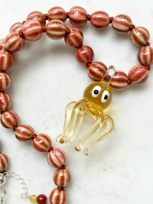 Little Kraken Golden Necklace - Limited