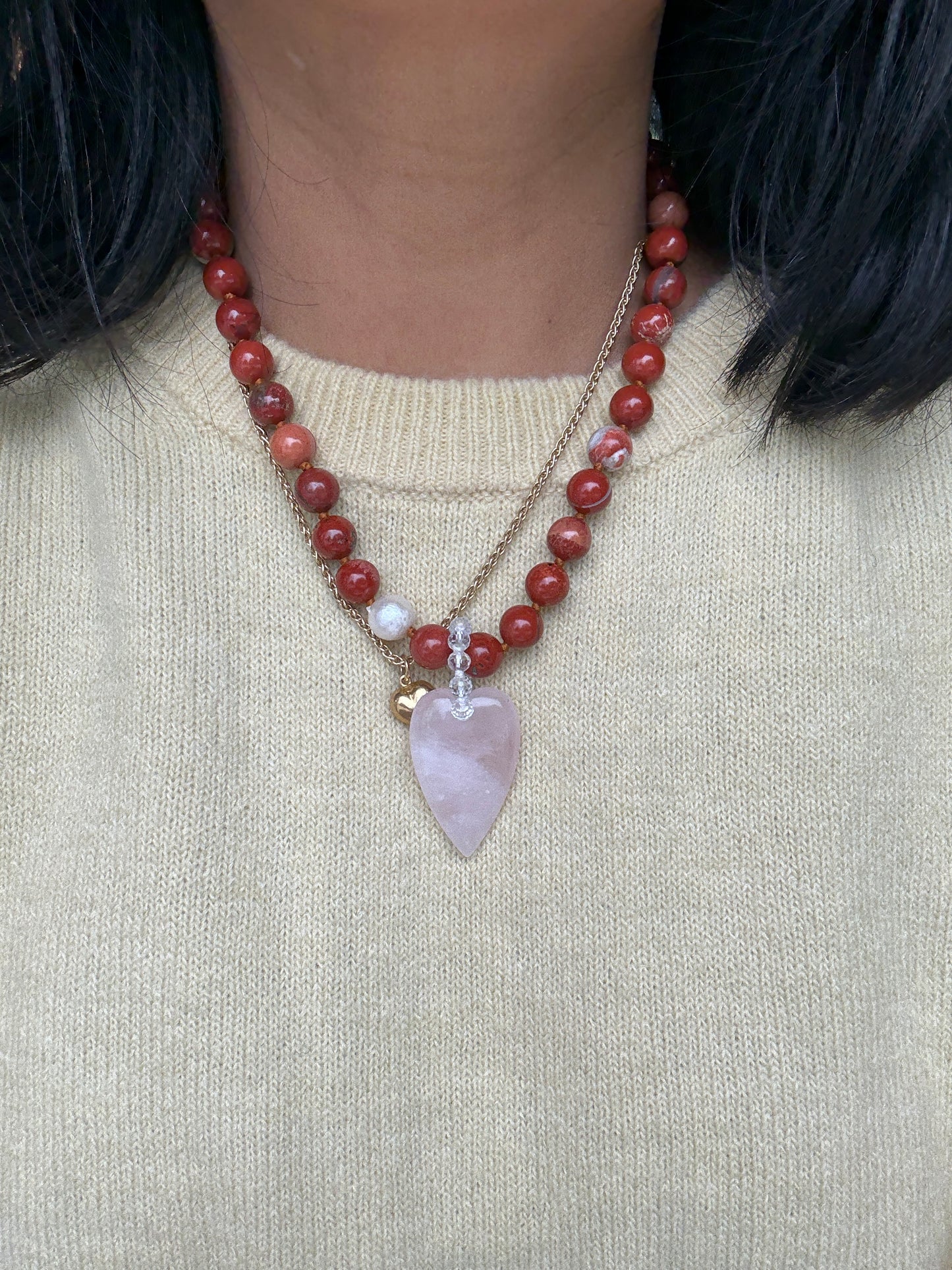 Red Jasper O’Clock Necklace