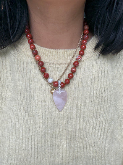 Red Jasper O’Clock Necklace