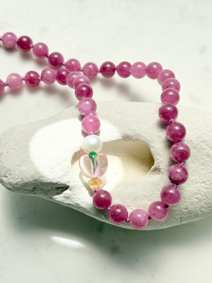 Peach Fruit Loops Necklace - Limited