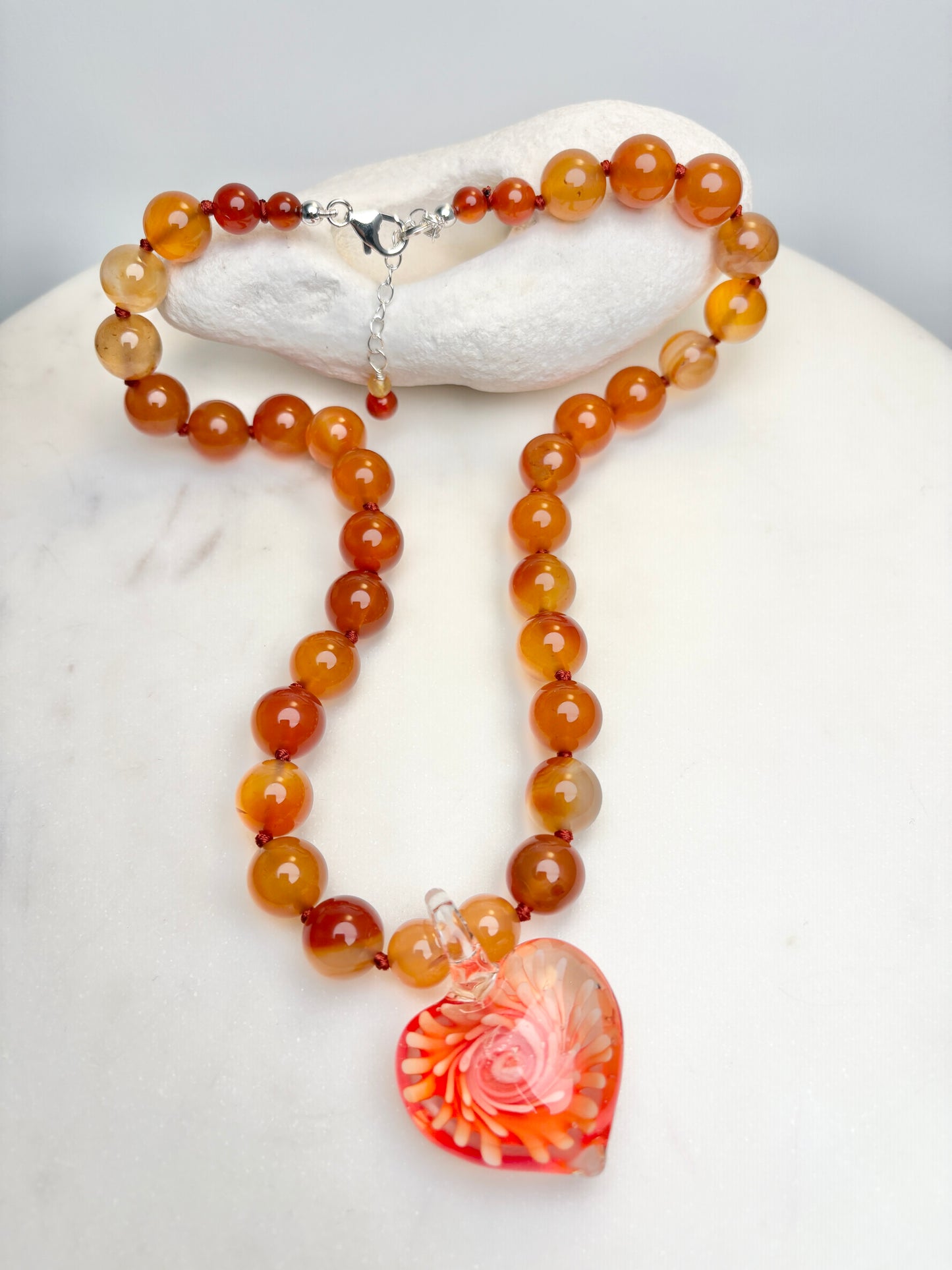 Heart Of Glass Necklace - One Of A Kind