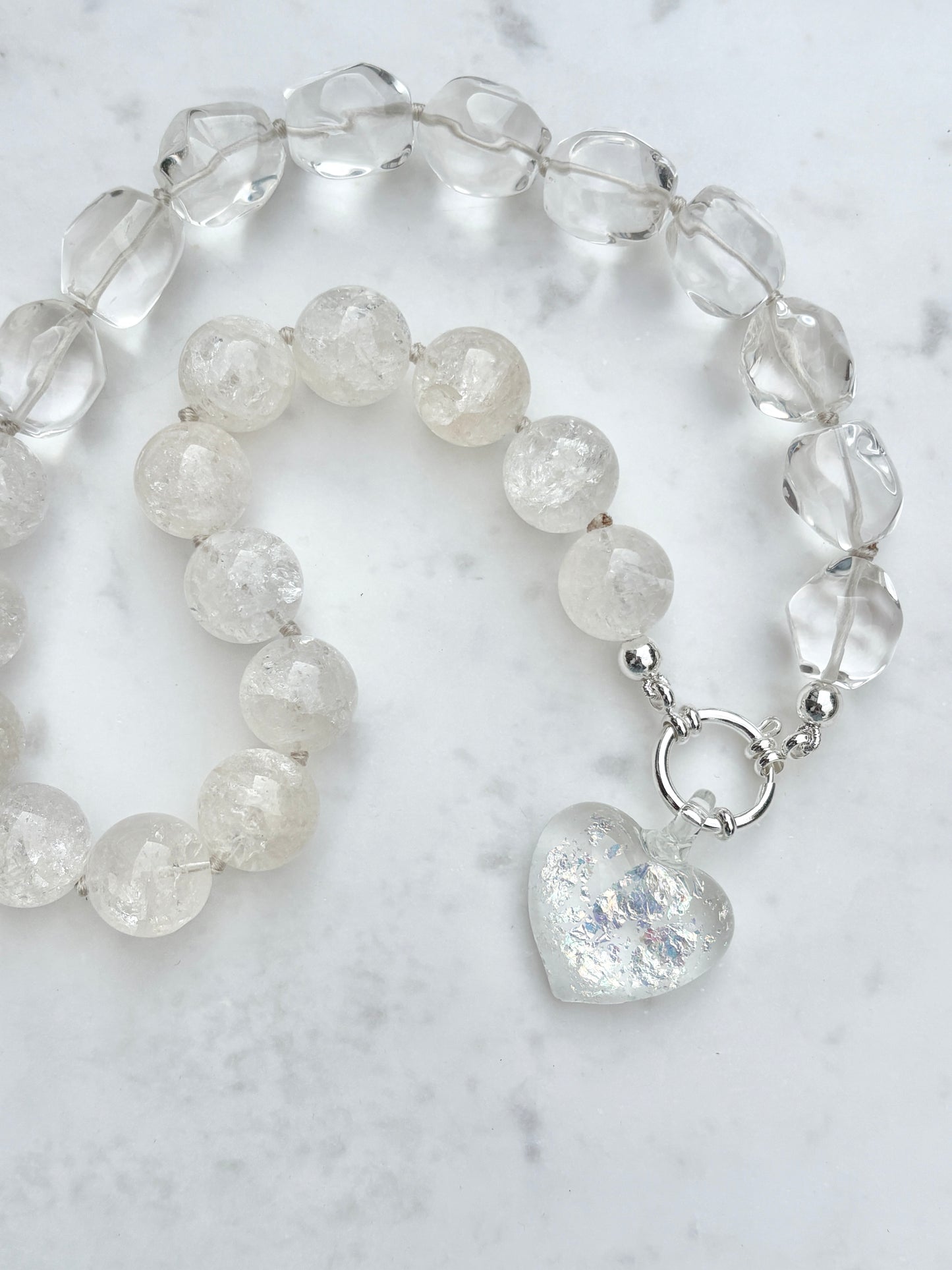 Cracked Pebble Bold Necklace - One Of A Kind